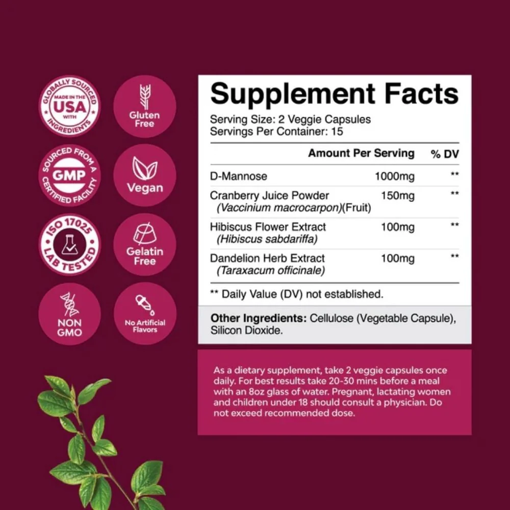 Nature's Craft - Urinary Tract Support 30s - Image 2