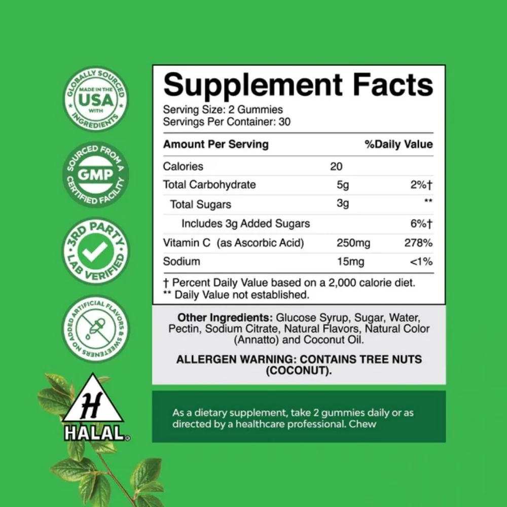 Nature's Craft - Vitamin C Gummies Orange 60s - Image 2