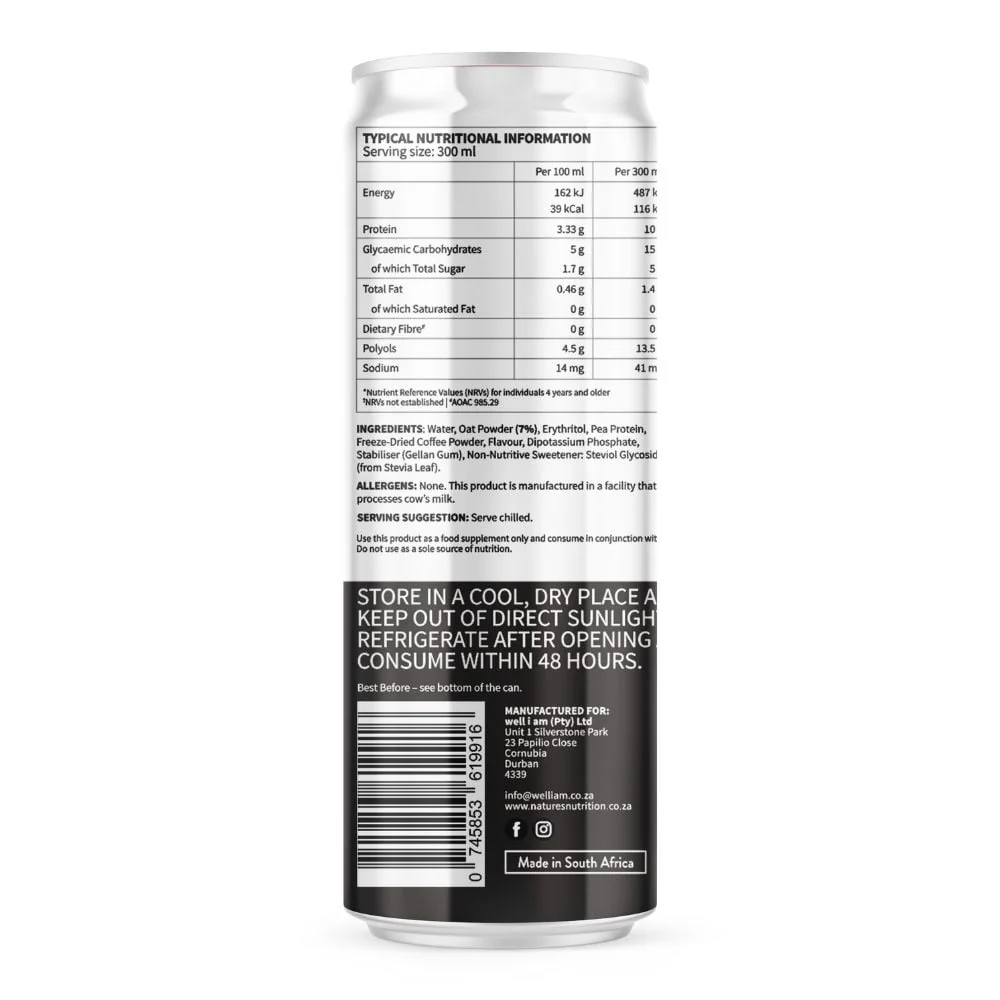 Nature's Nutrition - Oat Milk Protein Ready-To-Drink Café Mocha 300ml - Image 2