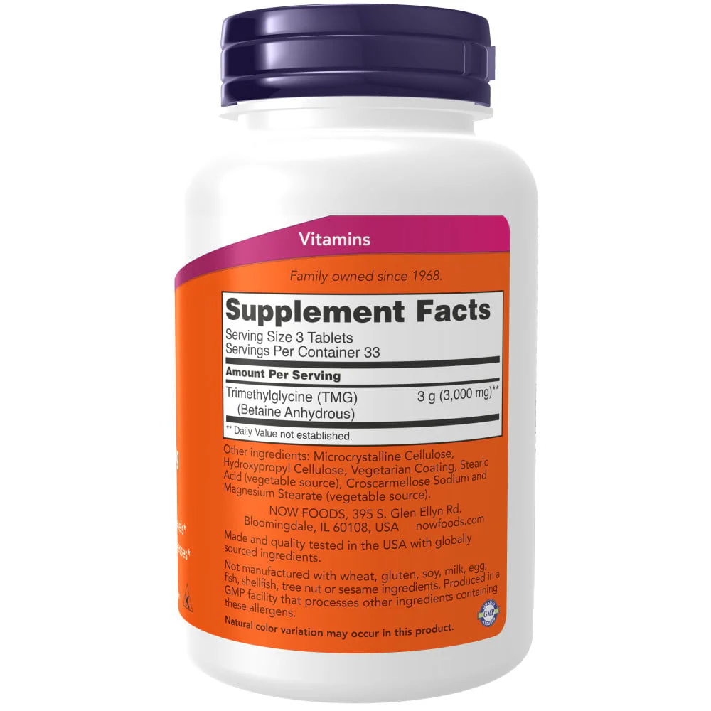 NOW - Betaine 1000mg 100s - Image 2