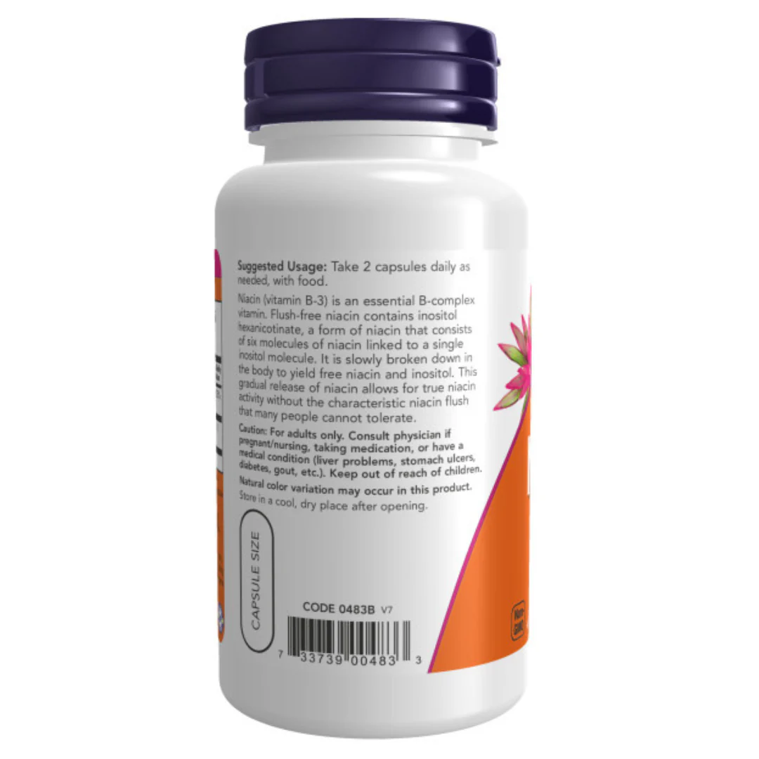 NOW - Flush-Free Niacin 250mg 90s - Image 3