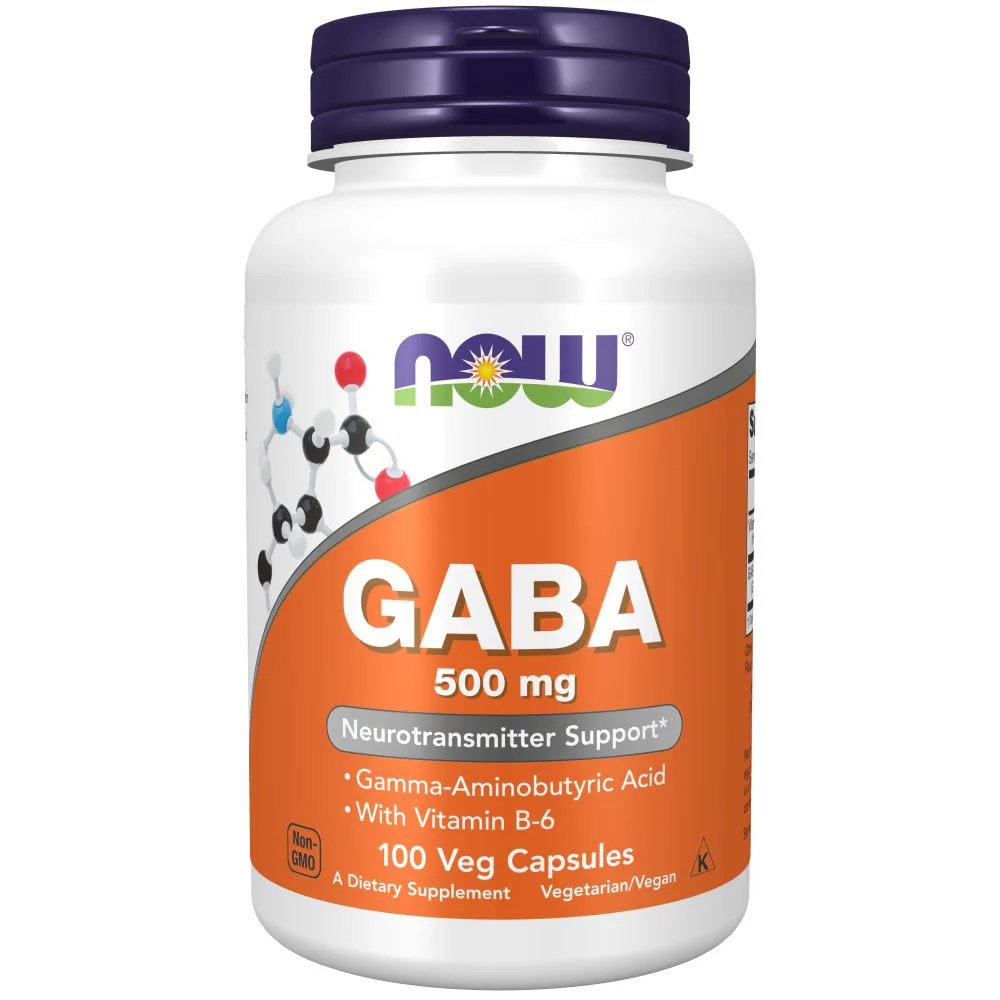 NOW - Gaba 500mg + B6 100s