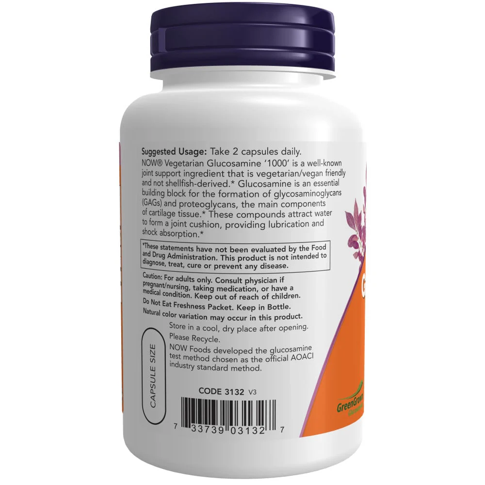 NOW - Glucosamine 1000 90s - Image 3