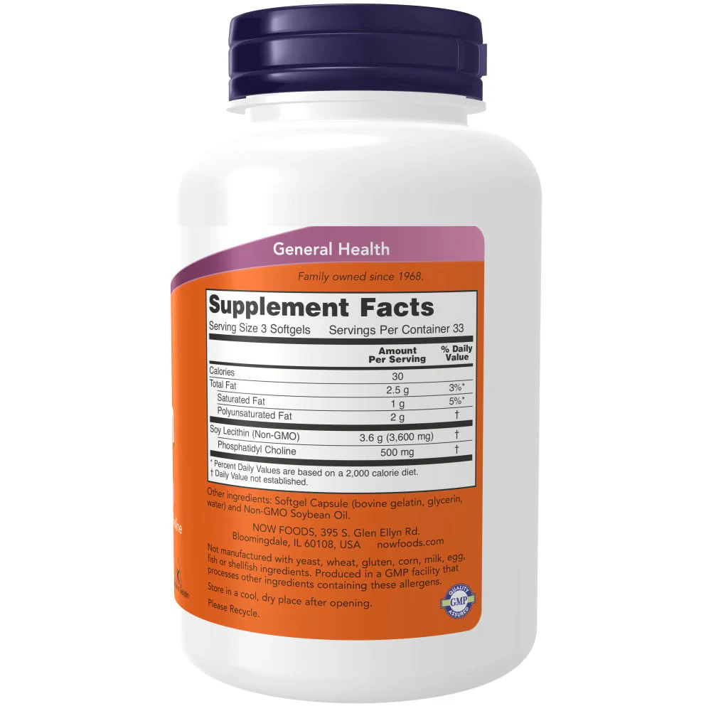 NOW - Lecithin 1200mg 100s - Image 2