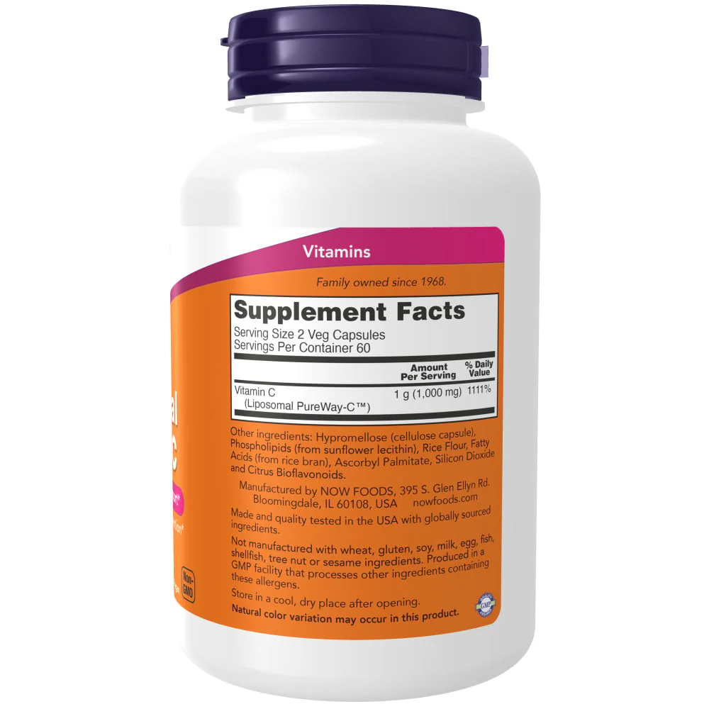 NOW - Liposomal Vitamin C 120s - Image 2