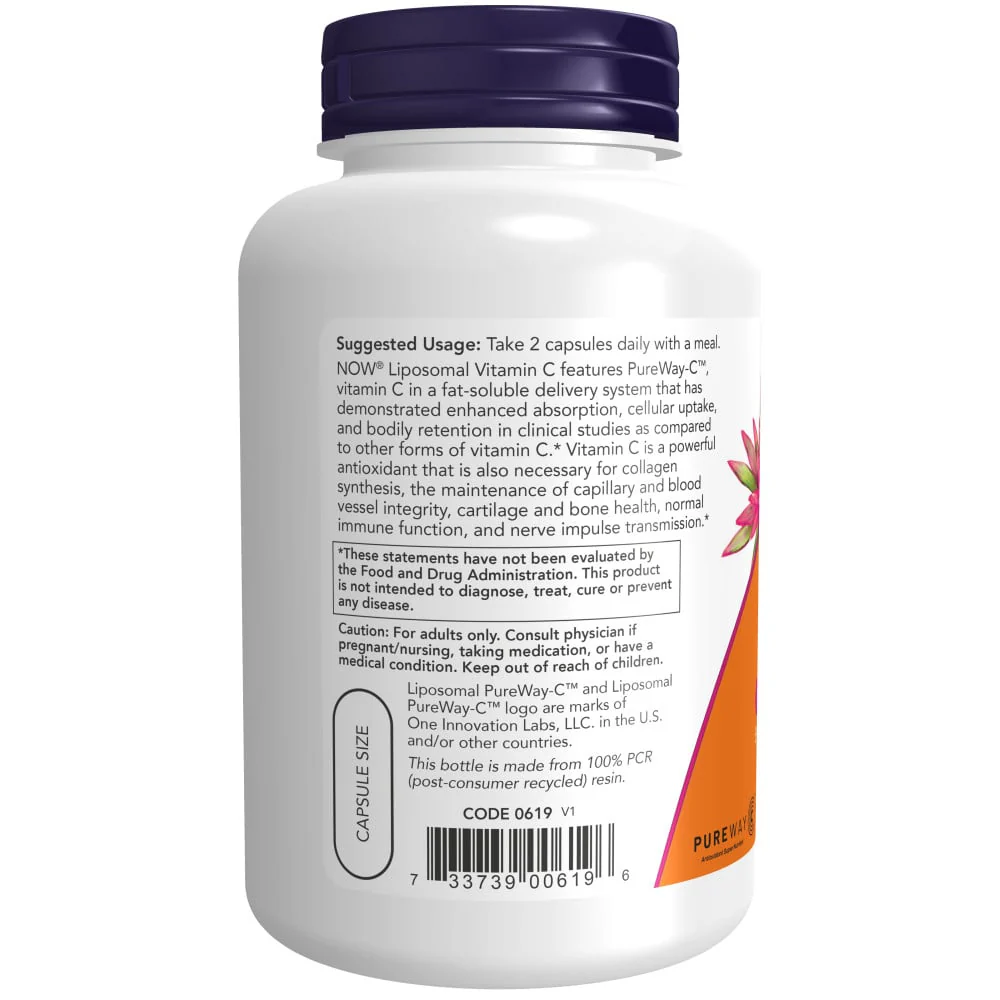 NOW - Liposomal Vitamin C 120s - Image 3