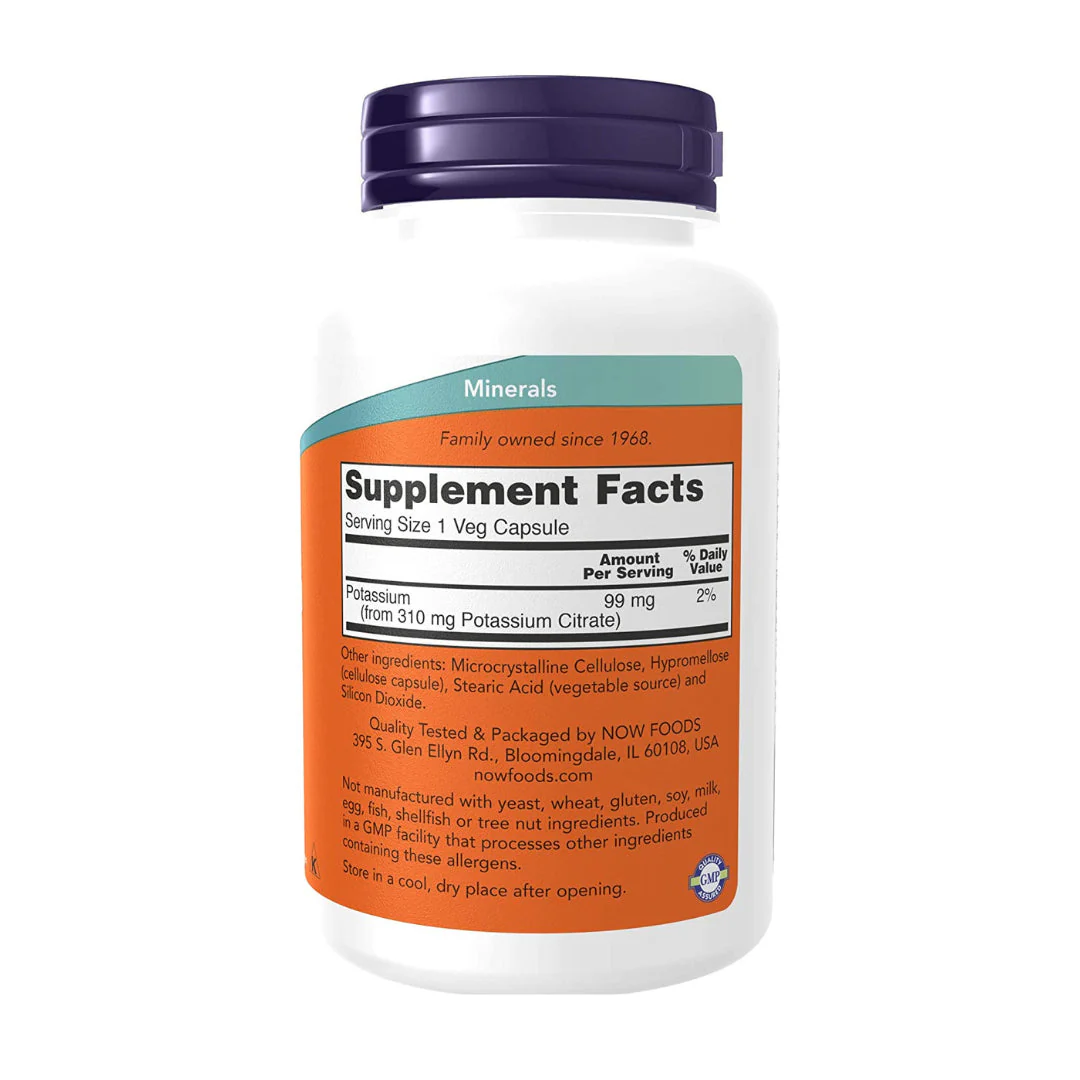 NOW - Potassium Citrate 180s - Image 2