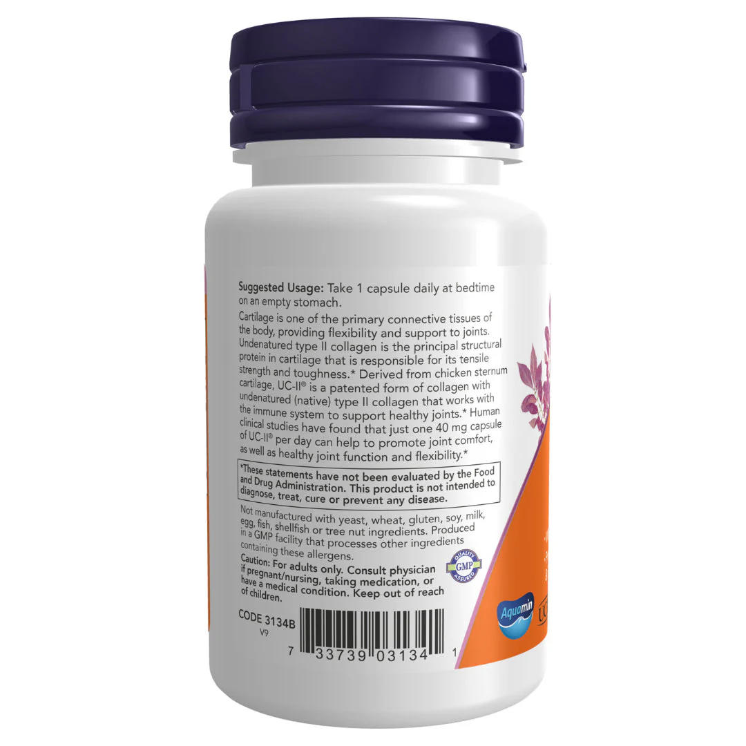 NOW - UC-II Type II Collagen 40mg 60s - Image 2