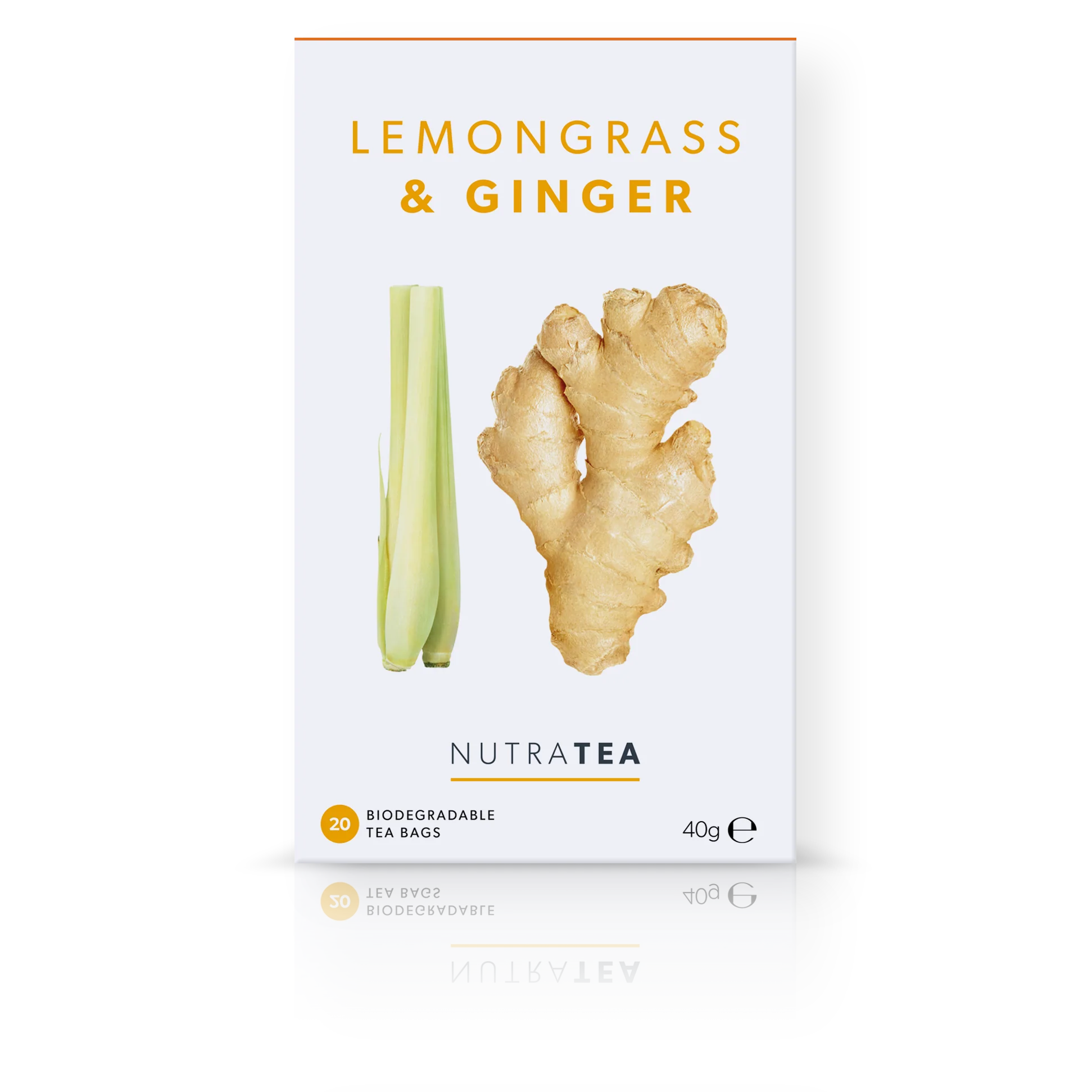 NutraTea - Tea Lemongrass & Ginger Herbal Blend 20s 40g