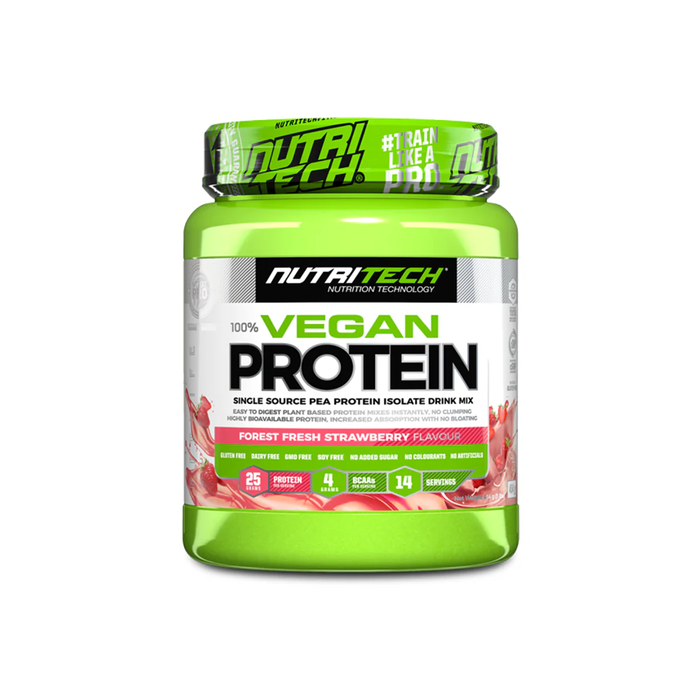 Nutritech - 100% Vegan Protein Forest Strawberry 2kg - Image 2