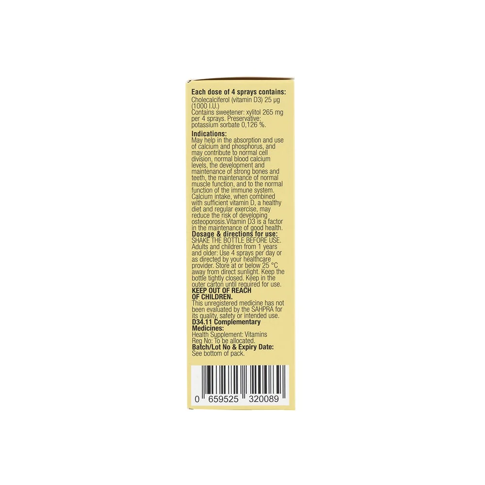 Phytoceutics - Phytomist Vitamin D3 25ug Oral Spray 20ml - Image 2