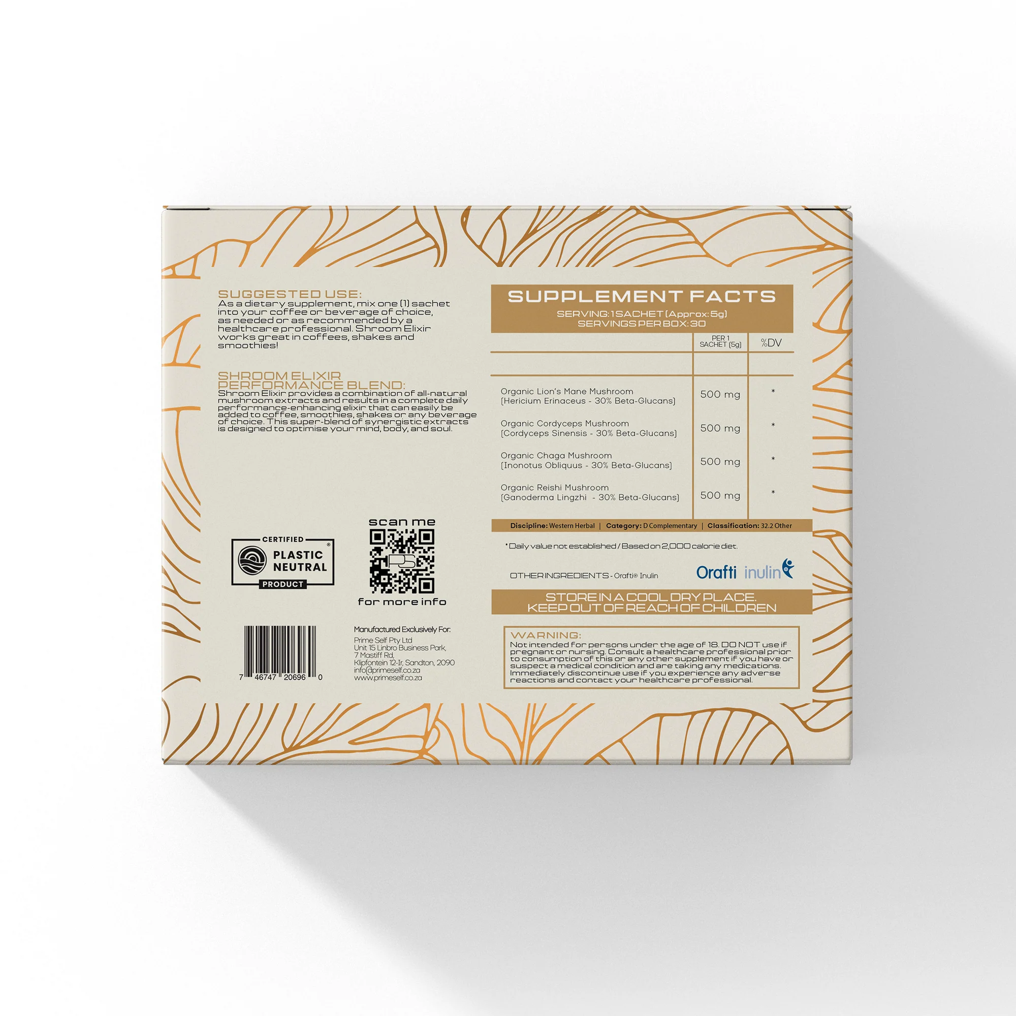 PrimeSelf - Shroom Elixir Sachets 30s - Image 2