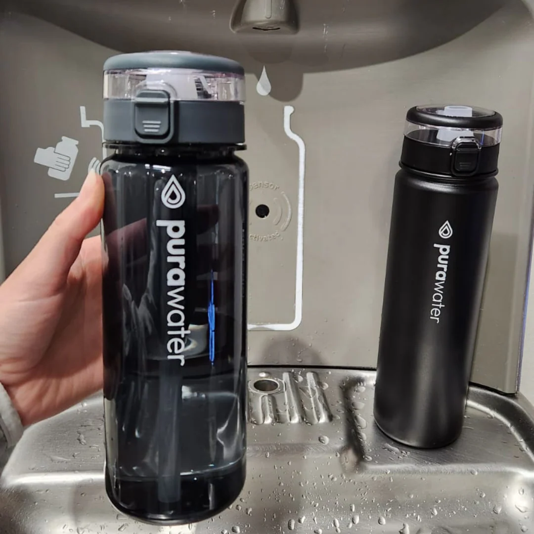 Pura Water - Water Filtering Bottle Stainless Steel 680ml - Image 3