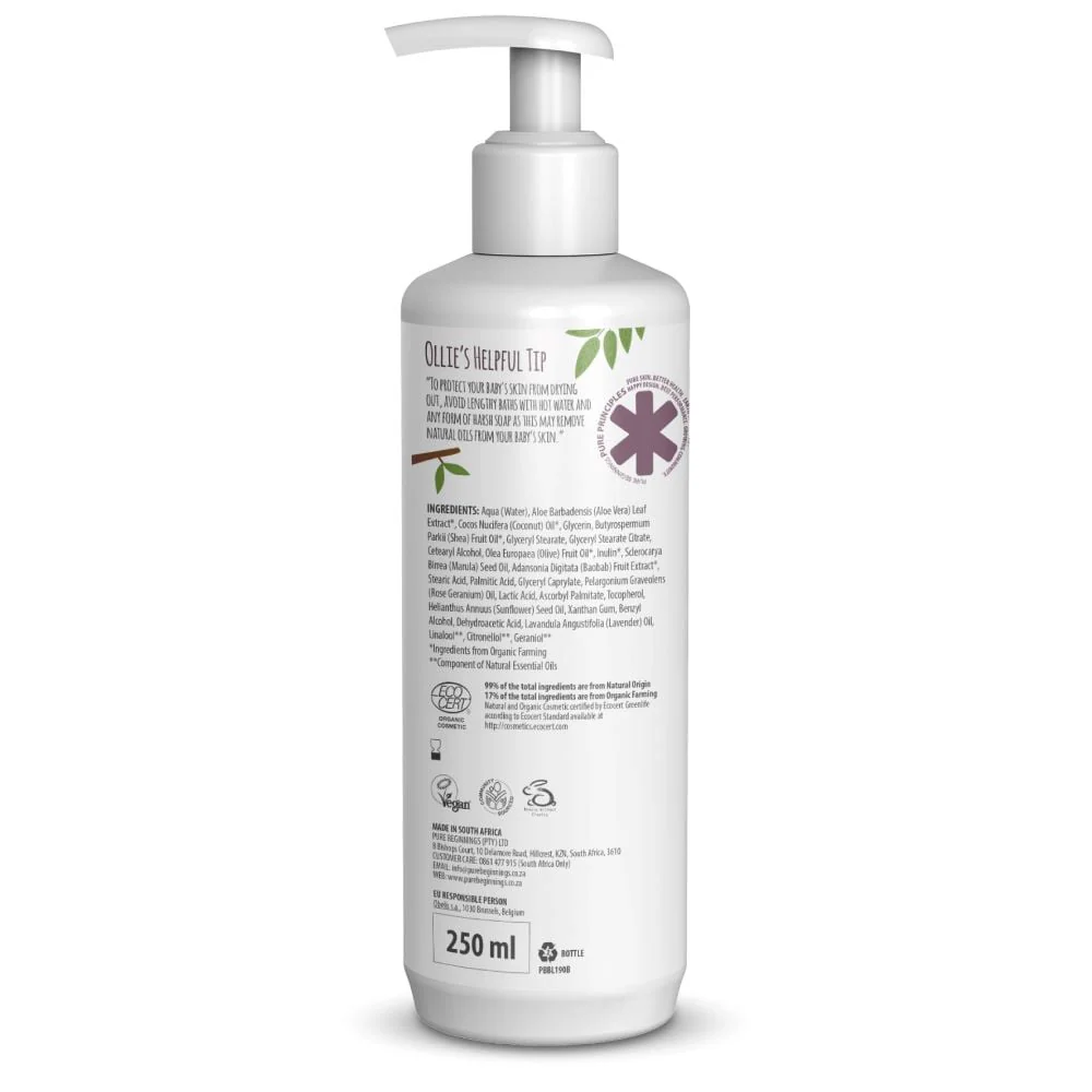 Pure Beginnings - Soothing Baby Lotion Baobab 250ml - Image 2
