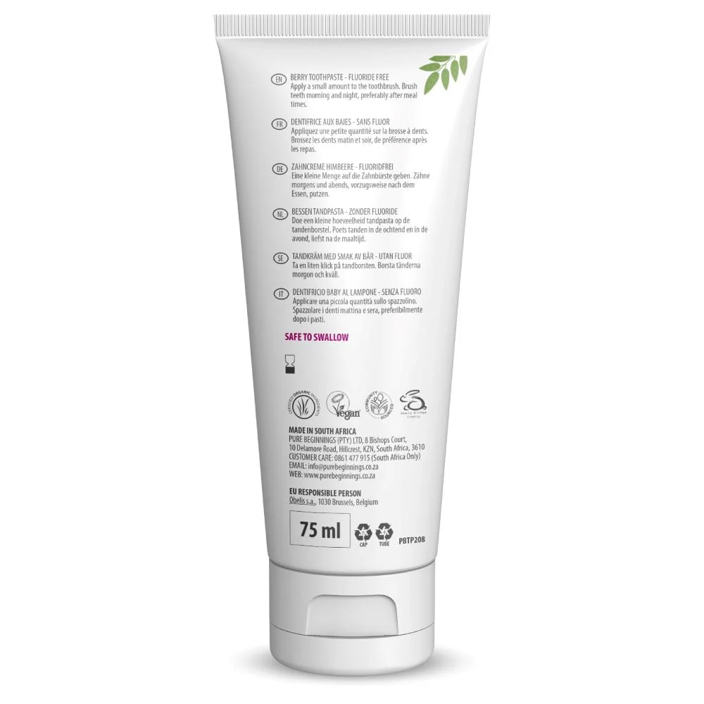 Pure Beginnings - Toothpaste Kids Berry 75ml - Image 2