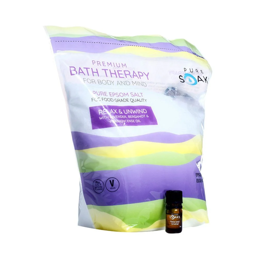 Pure Soaks - Epsom Salt Relax & Unwind 3.75kg - Image 2