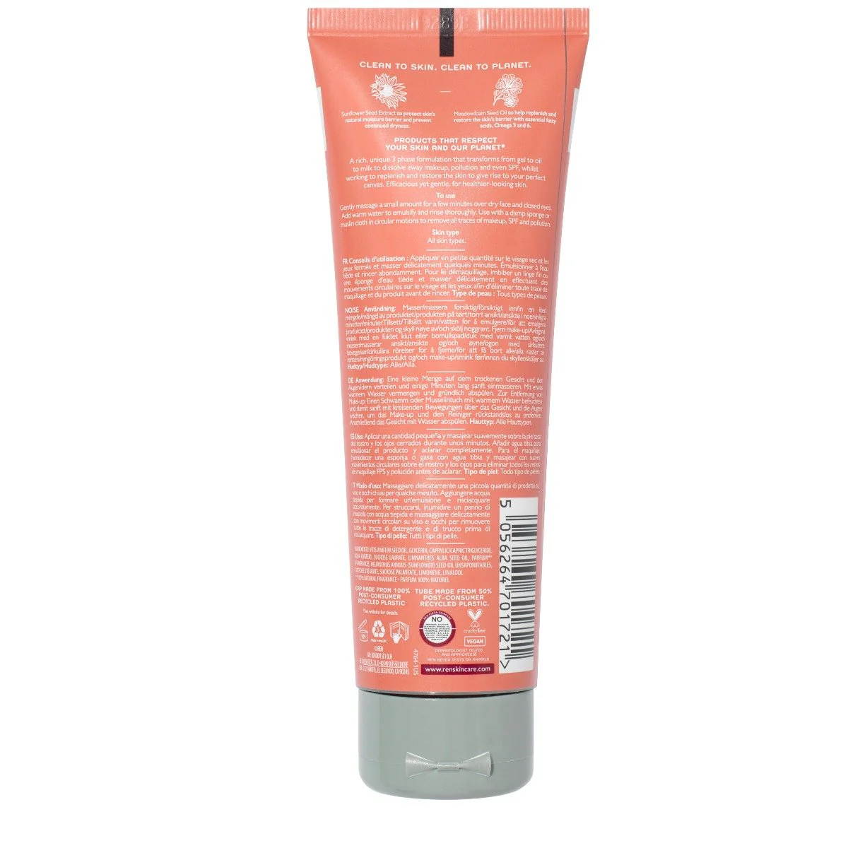 Ren - Perfect Canvas Clean Jelly Oil Cleanser Vegan 100ml - Image 2