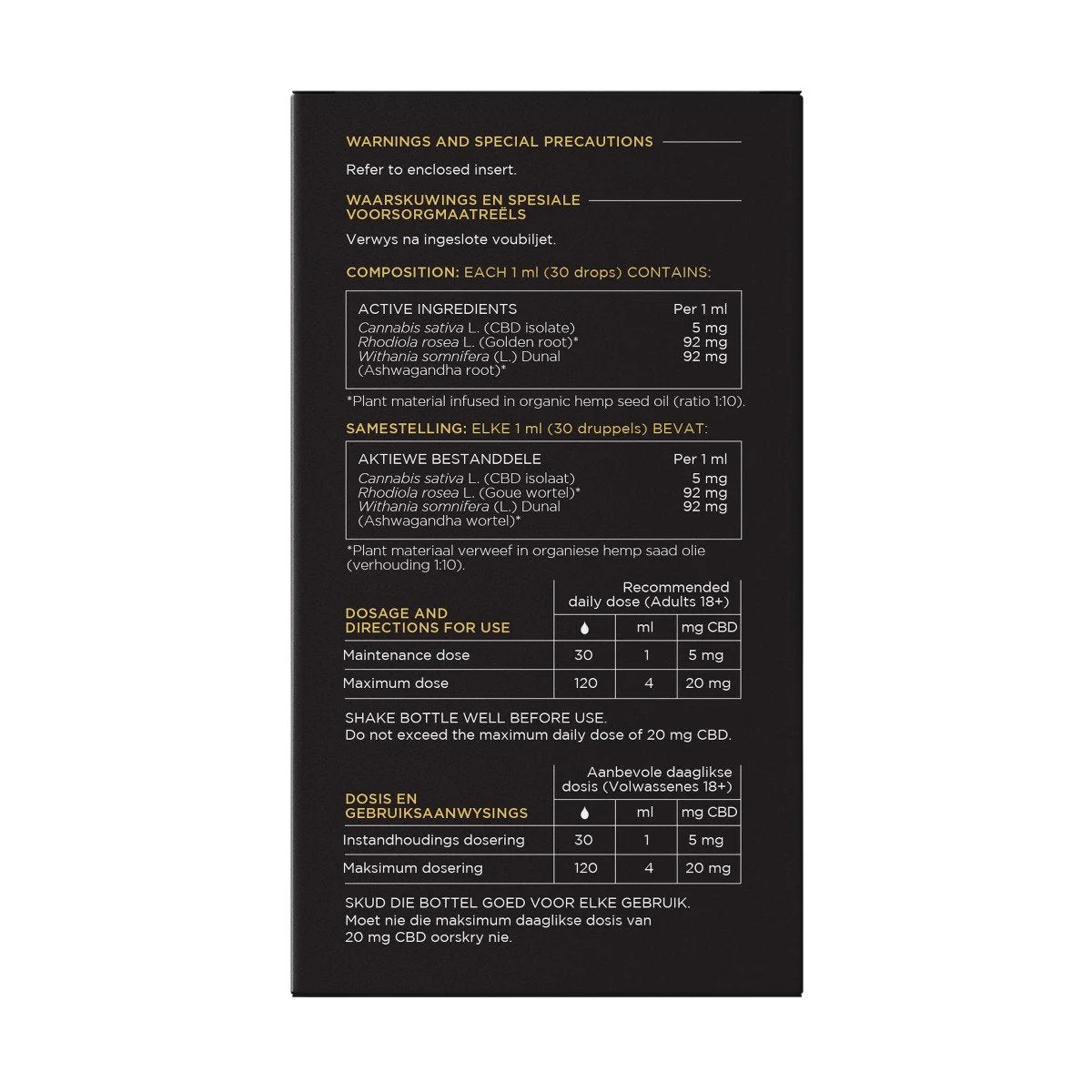 Rethink - CBD Relax Oil 150mg 30ml - Image 2