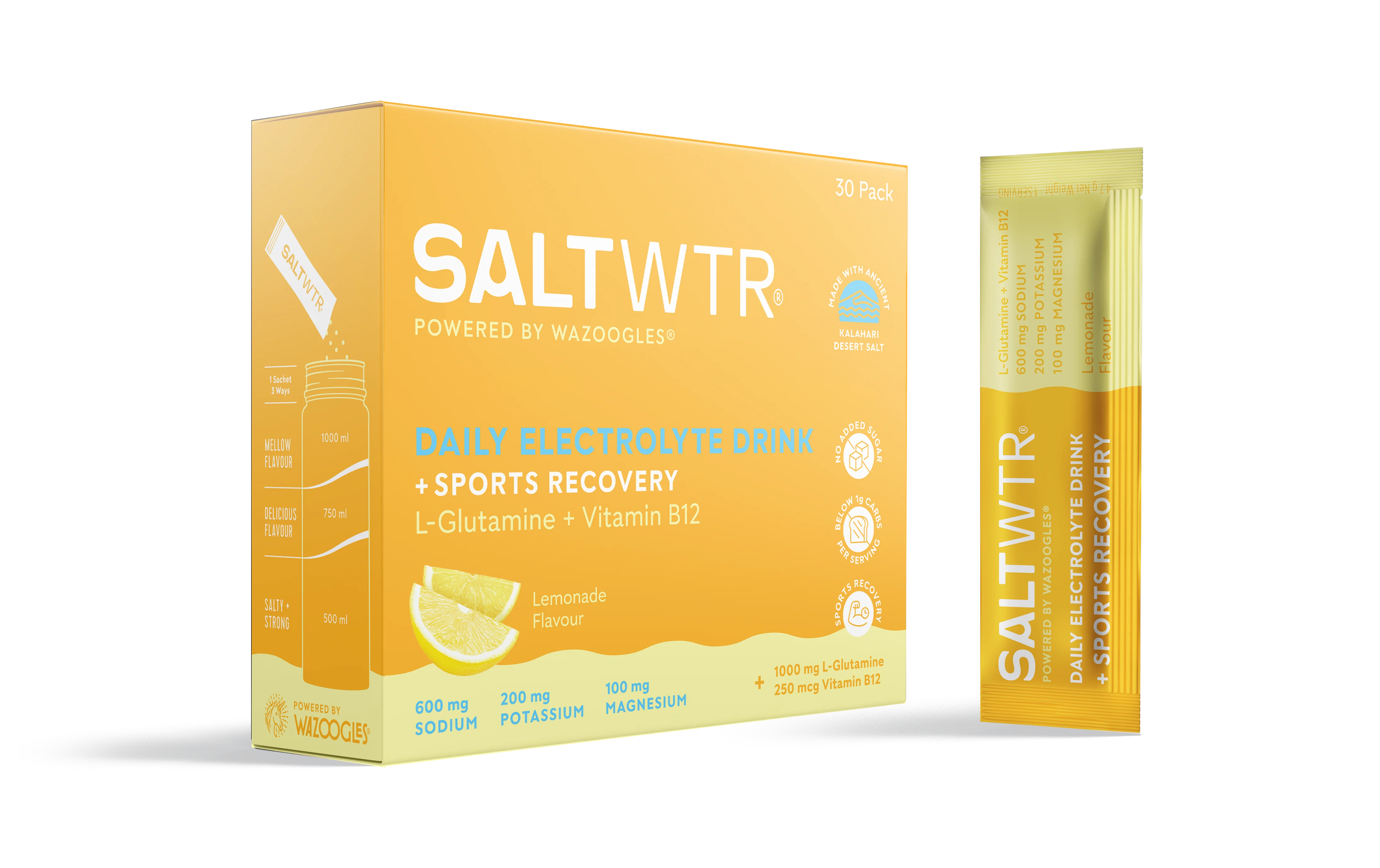 SALTWTR - Electrolytes Lemonade Pack Sports Recovery 30s