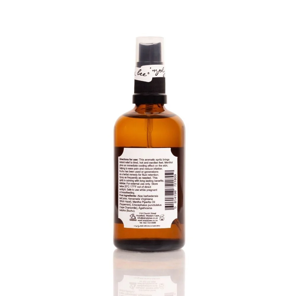 Simply Bee - Cooling Foot Spritz Fynbos, Buchu & Cape Chamomile 100ml - Image 2