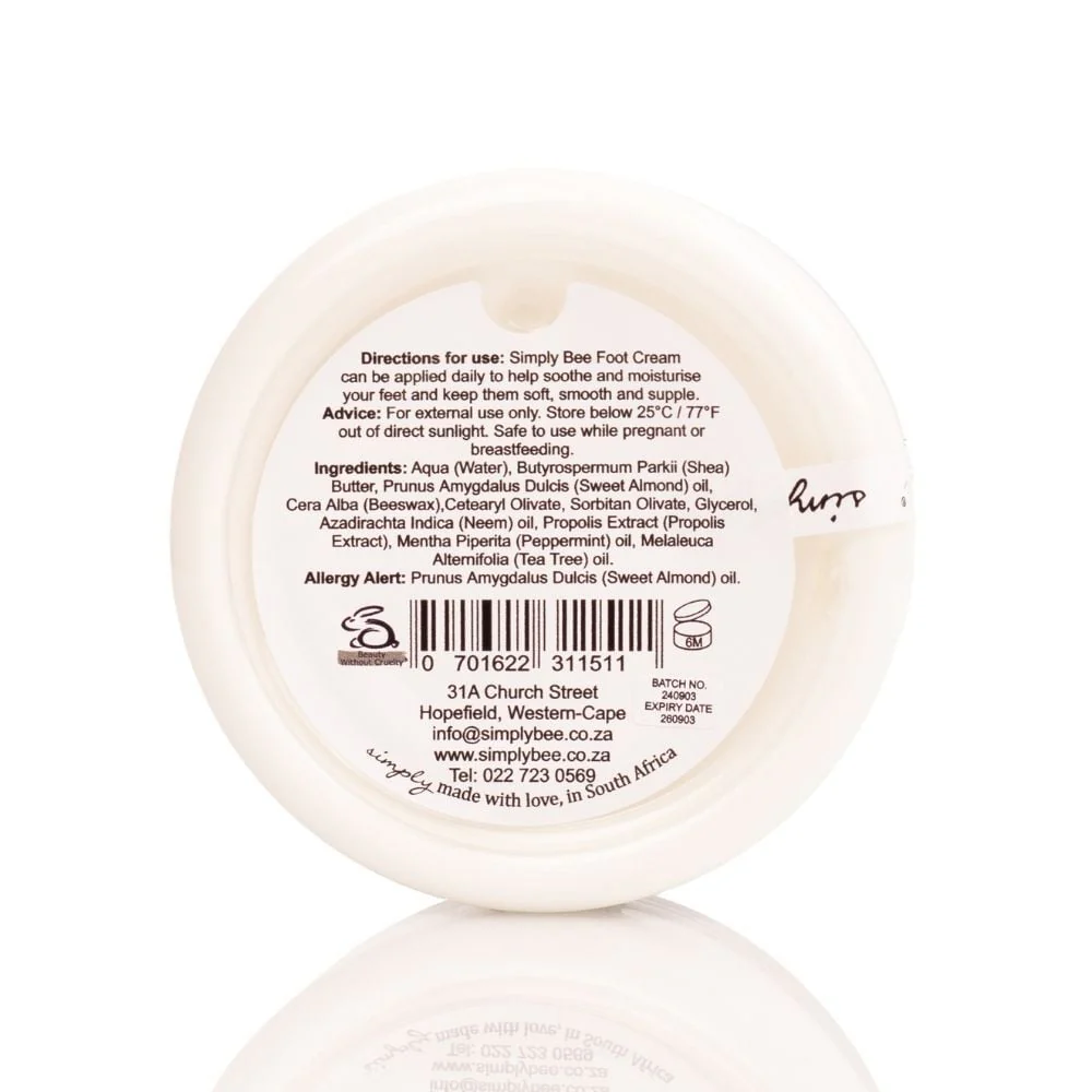 Simply Bee - Foot Cream 125ml - Image 2