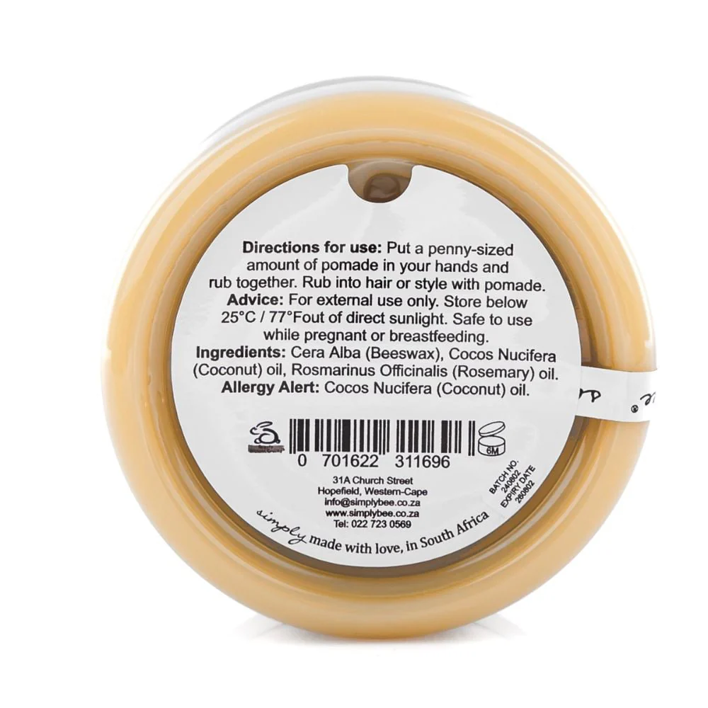 Simply Bee - Hair Pomade 125ml - Image 3
