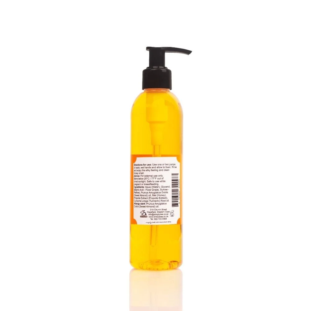 Simply Bee - Hand & Body Wash Honey Plastic 250ml - Image 2