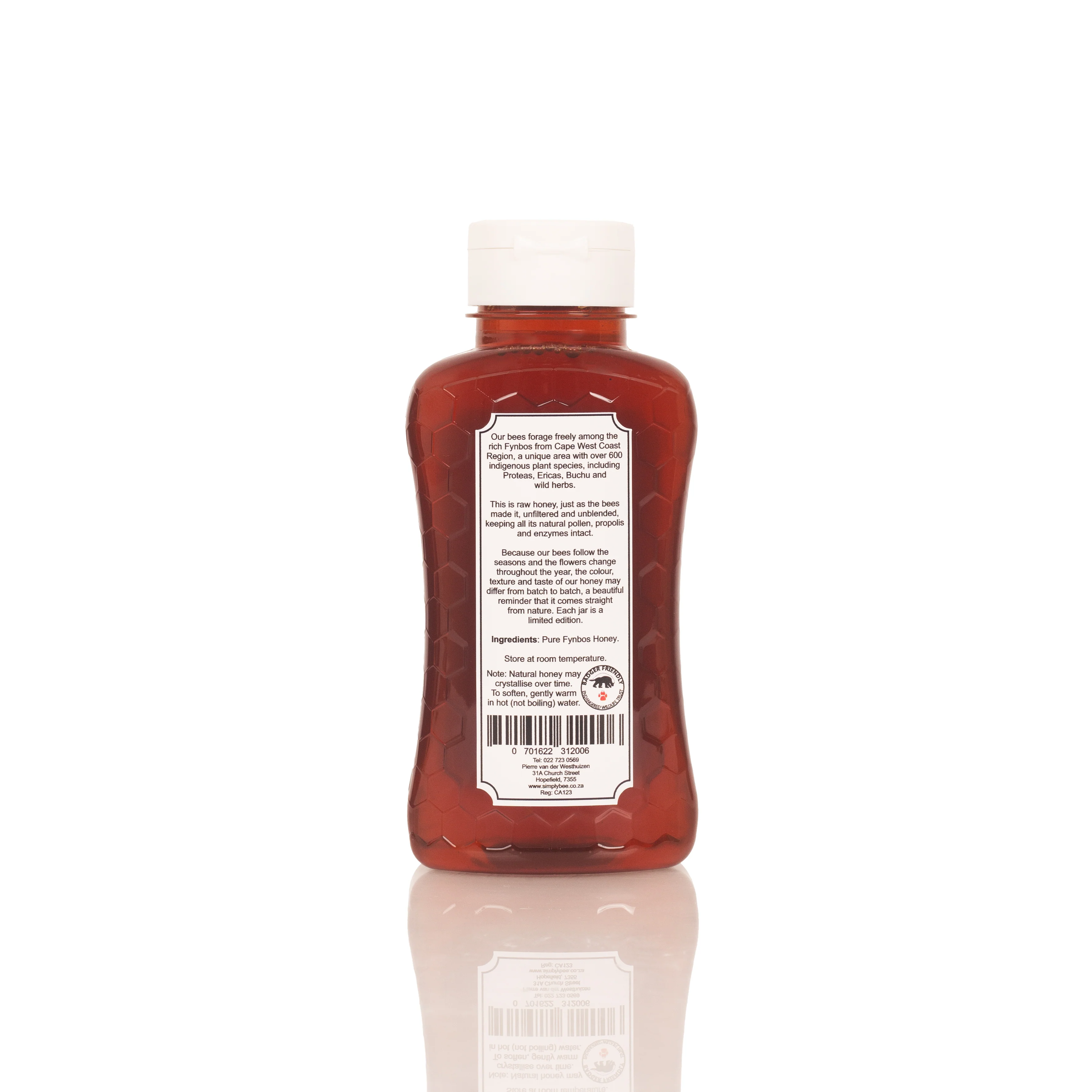 Simply Bee - Honey Raw Fynbos - Plastic Bottle 500g - Image 2