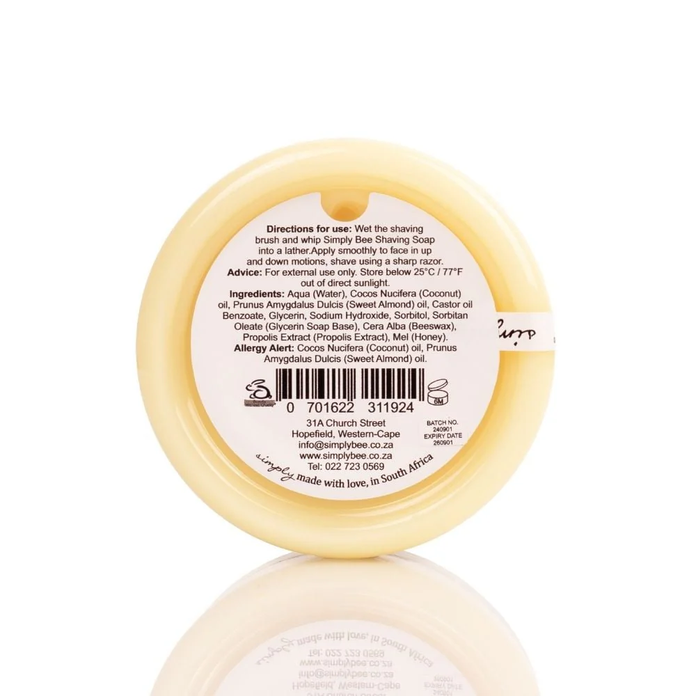 Simply Bee - Shaving Soap 125ml - Image 2