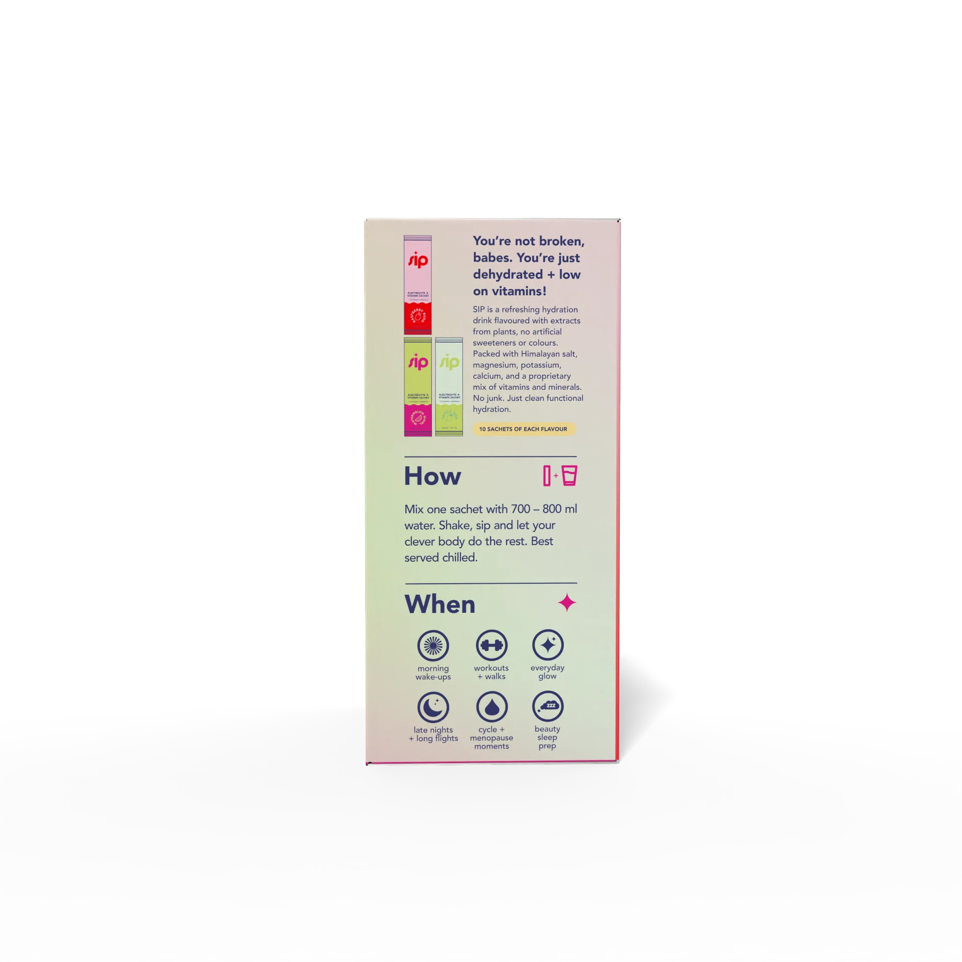 SIP - Daily Electrolyte & Vitamin Sachets Mix 2 Variety 30s - Image 4
