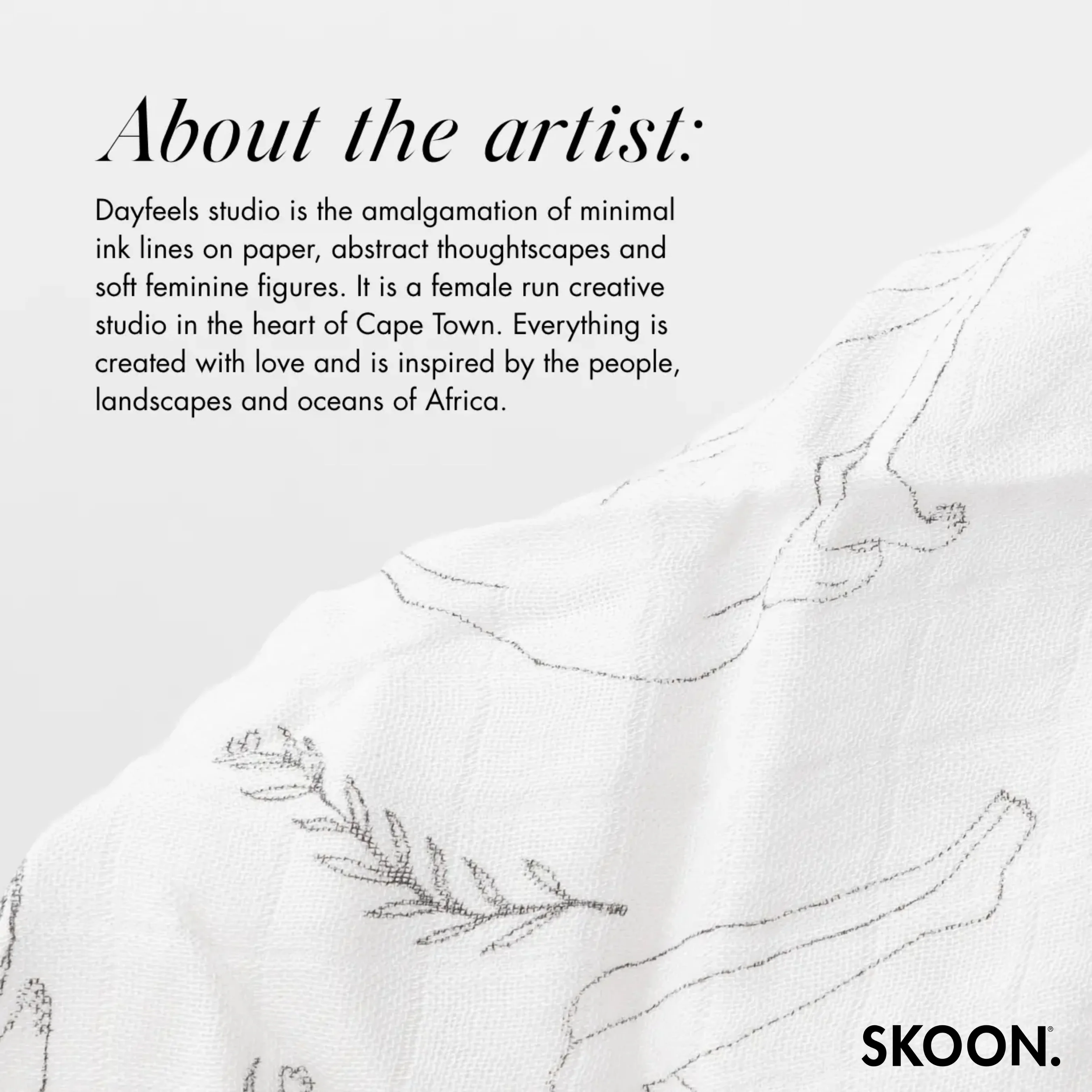 SKOON - Bamboo Muslin Facecloth Dayfeels Design - Image 7