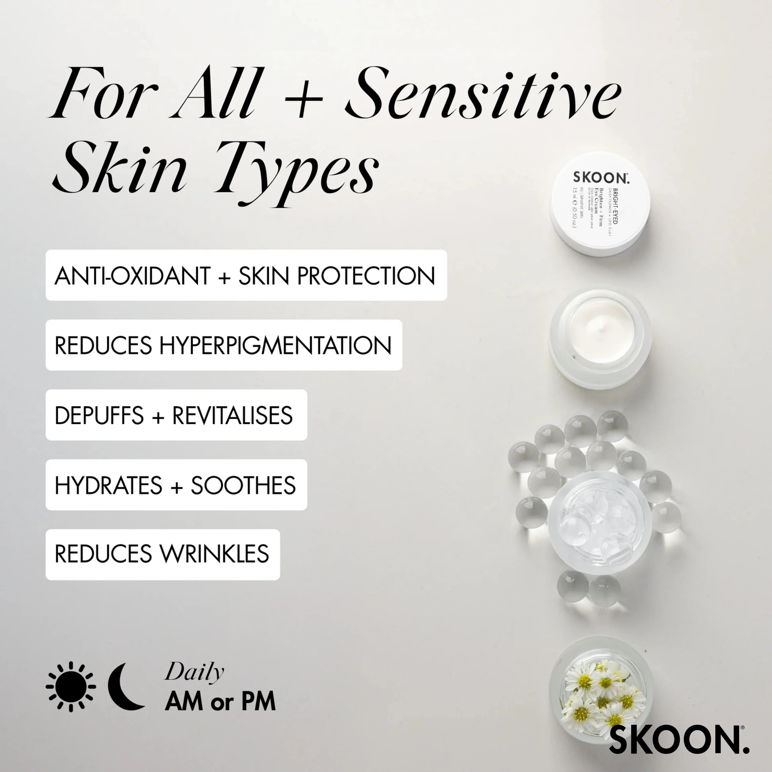 SKOON - Bright-Eyed Brighten + Firm Eye Cream 15ml - Image 2