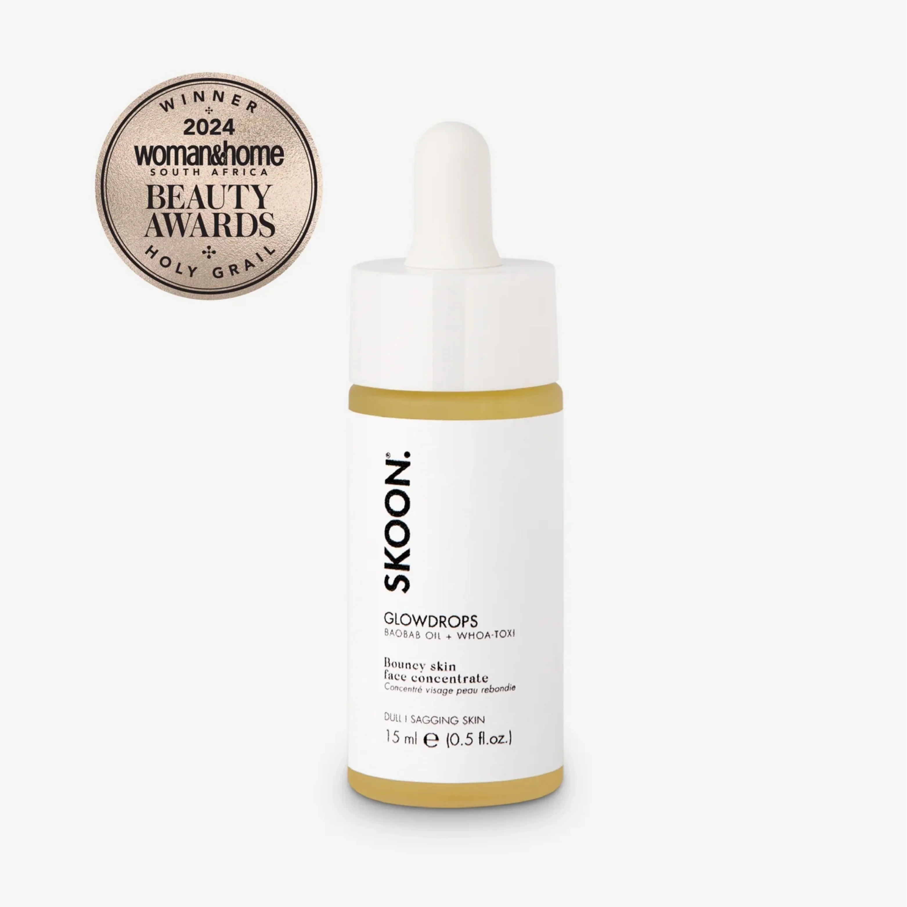 SKOON - Glowdrops Bouncy Face Concentrate 15ml+15ml Refill - Image 3