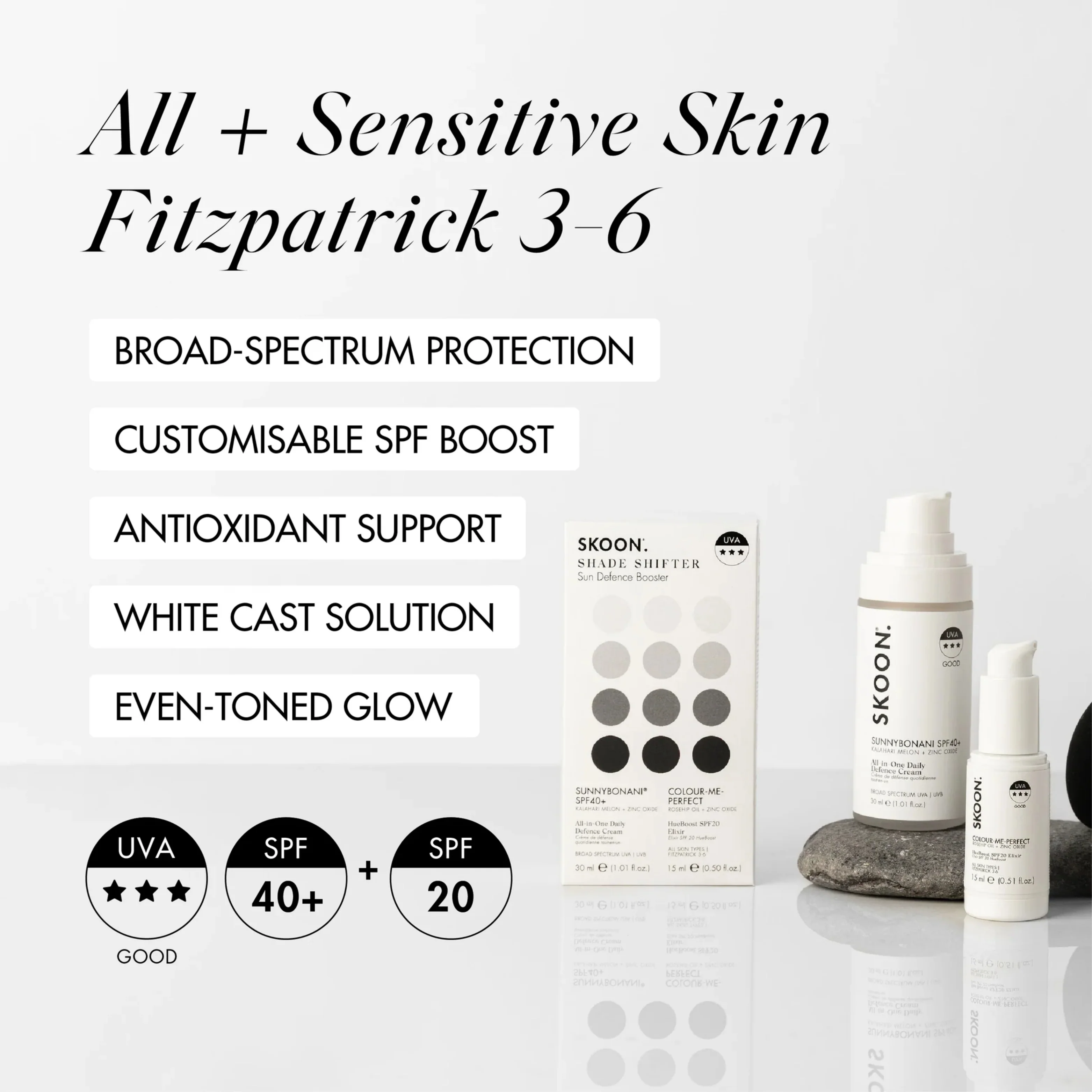 SKOON - Shade Shifter SPF40+ 30ml & SPF Booster 15ml - Image 2