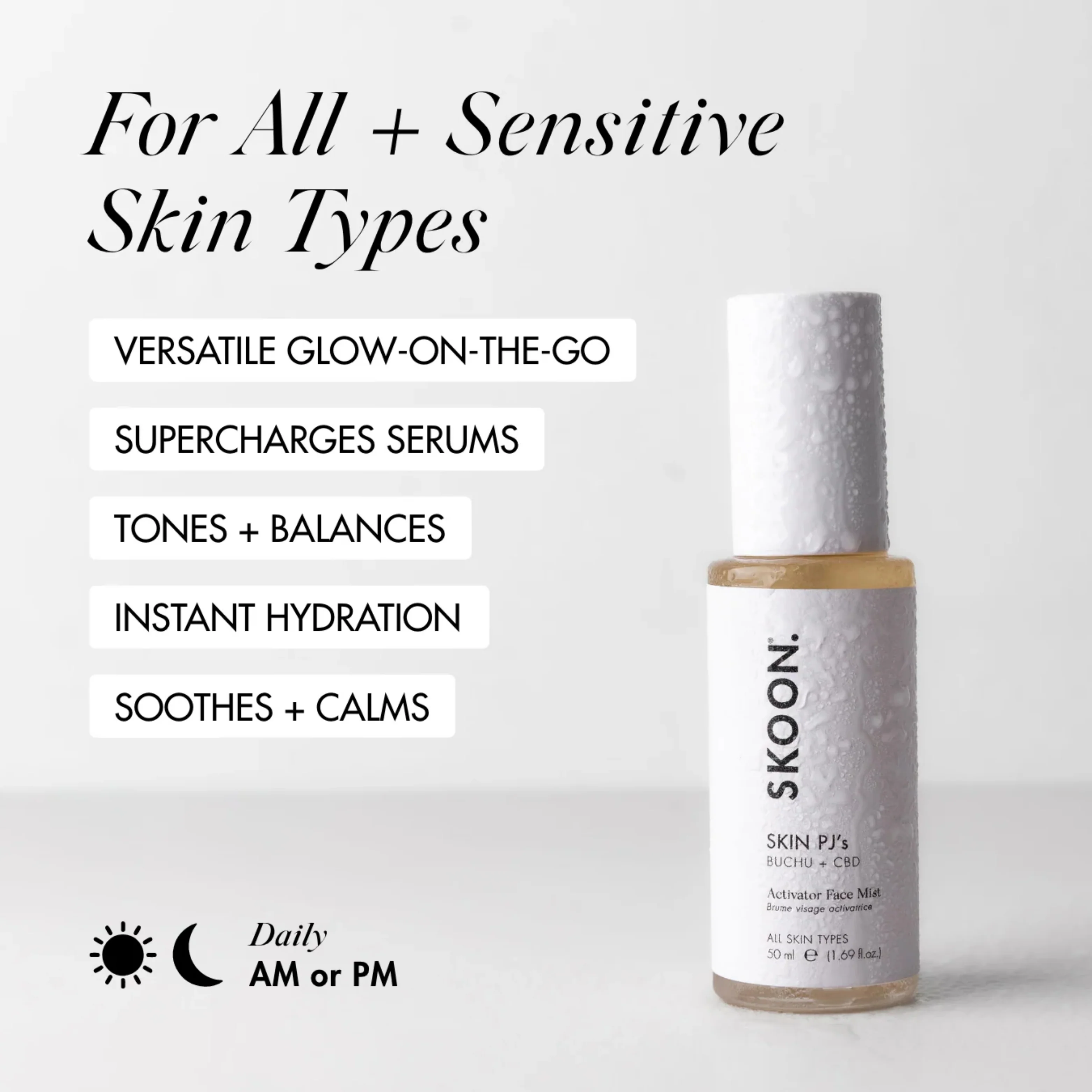 SKOON - Skin Pjs Activator Face Mist 50ml - Image 2
