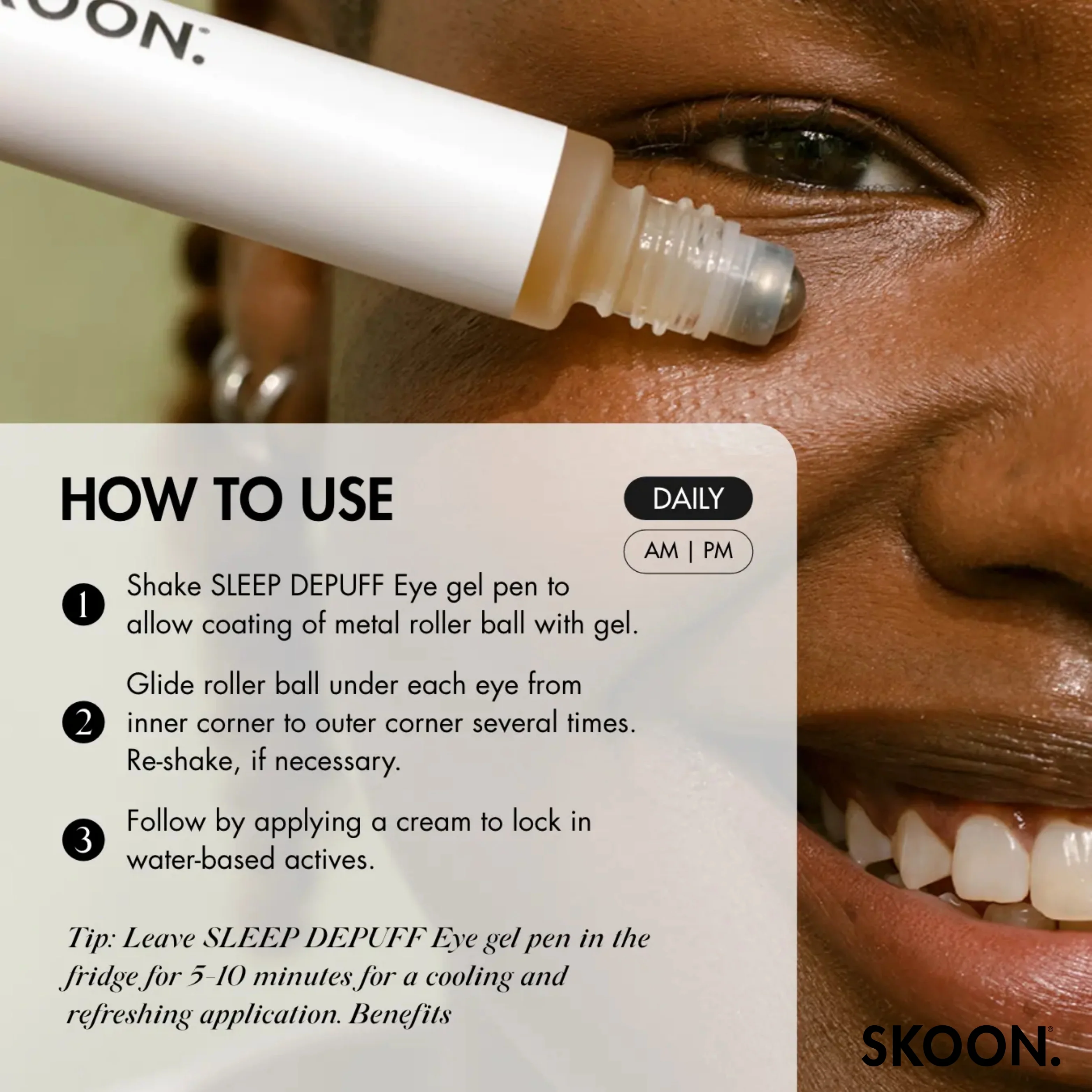 SKOON - Sleep Depuff Eye Gel 8ml - Image 6