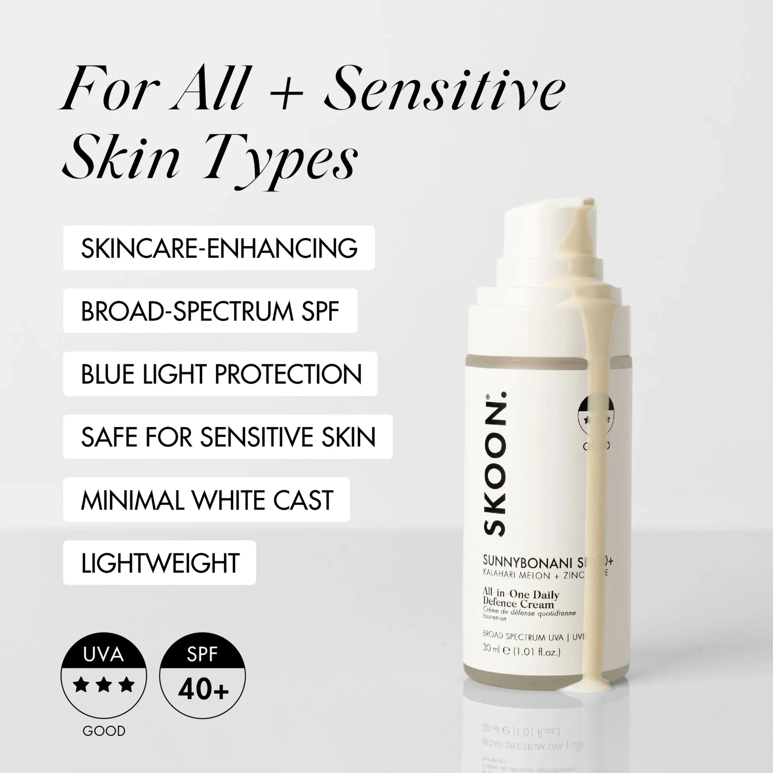 SKOON - Sunnybonani SPF40+ All-In-One Daily Defence Cream 30ml - Image 2