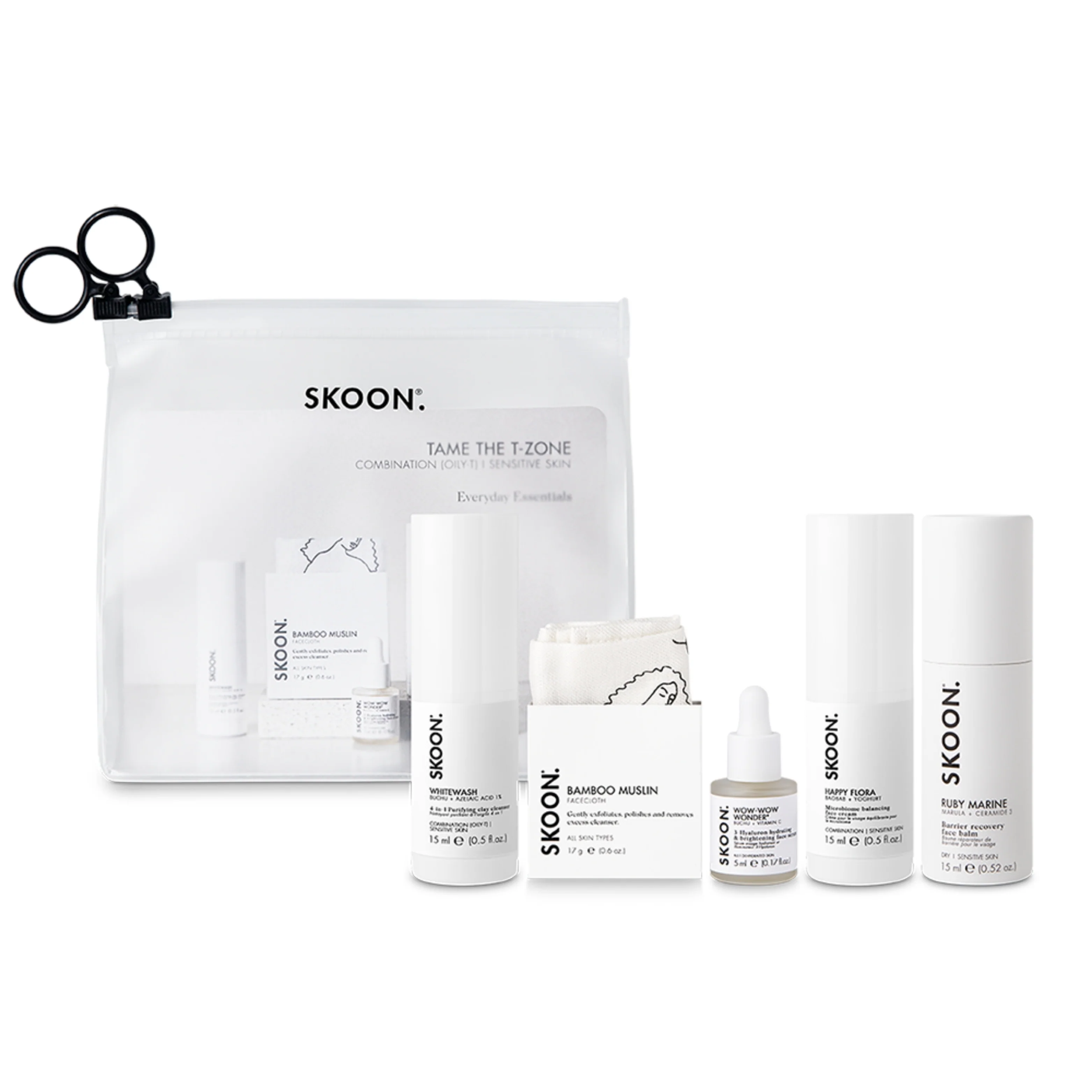 SKOON - Tame The Zone Combination ( Oily T) + Sensitive Skin Set
