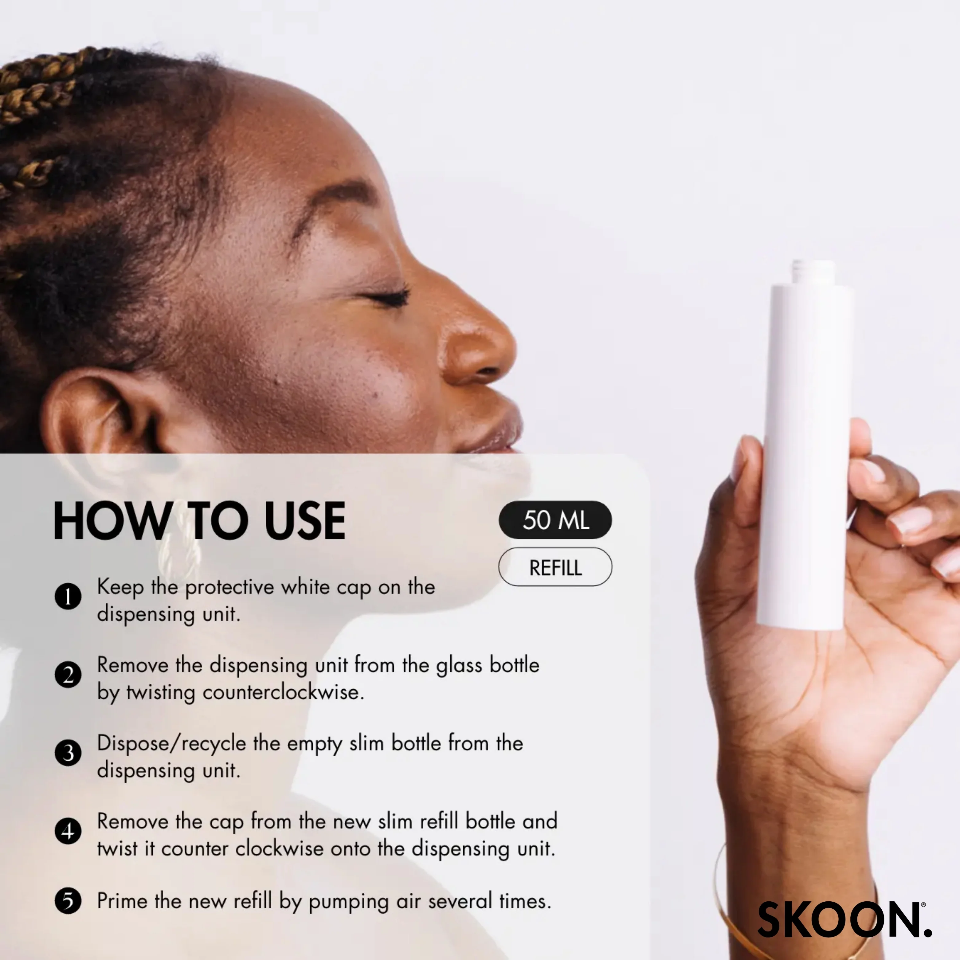 SKOON - The One Face Cream Hydra Plump Refill 50ml - Image 4