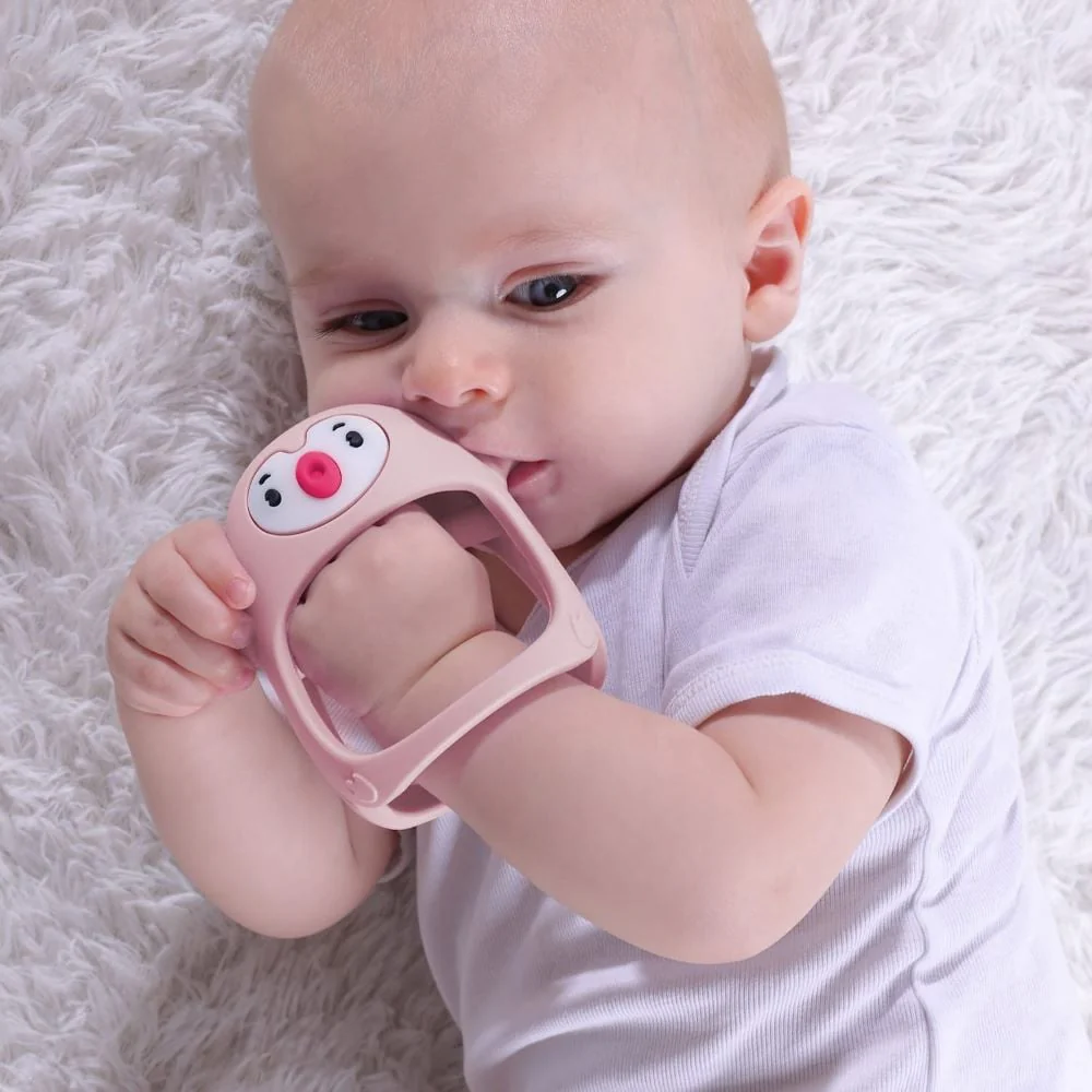 Smily Mia - Penguin Silicone Teether Blue - Image 3