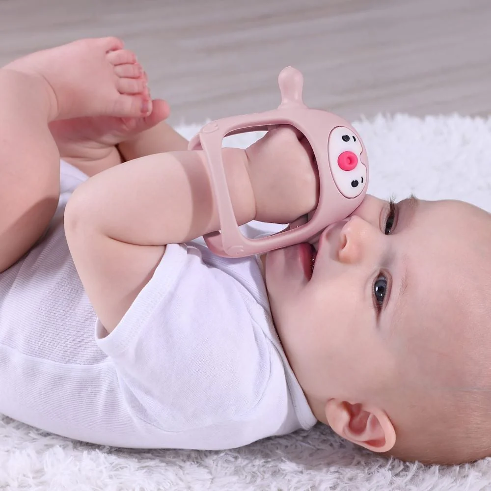 Smily Mia - Penguin Silicone Teether Blue - Image 4