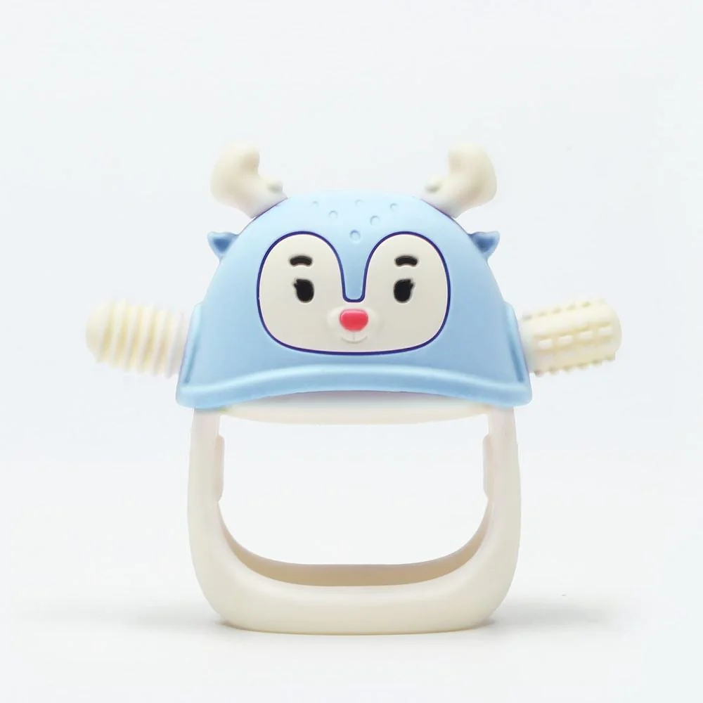 Smily Mia - Reindeer Silicone Teether Blue