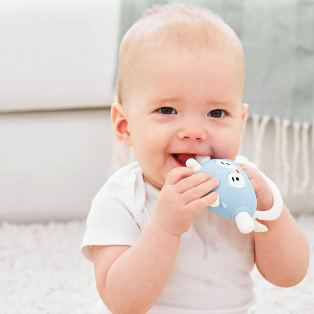Smily Mia - Reindeer Silicone Teether Blue - Image 3