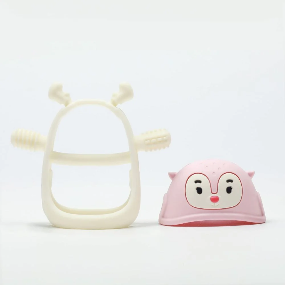 Smily Mia - Reindeer Silicone Teether Pink - Image 2