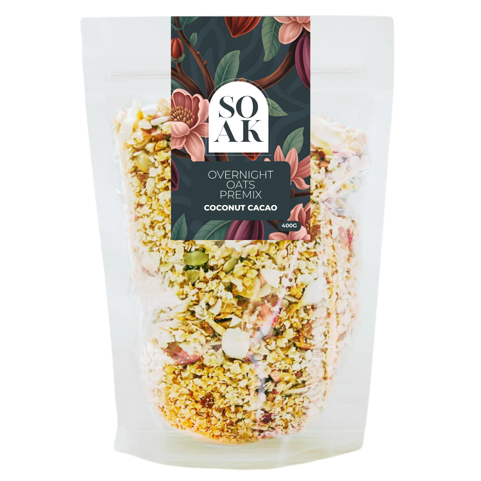 SOAK - Overnight Oats Premix Coconut Cacao 400g