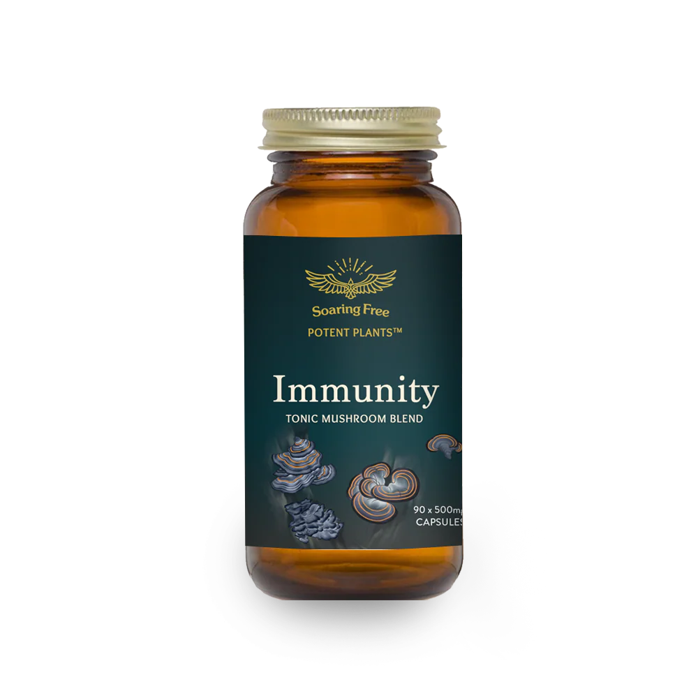 Soaring Free - Potent Plants Immunity Mushroom Blend Capsules 90s