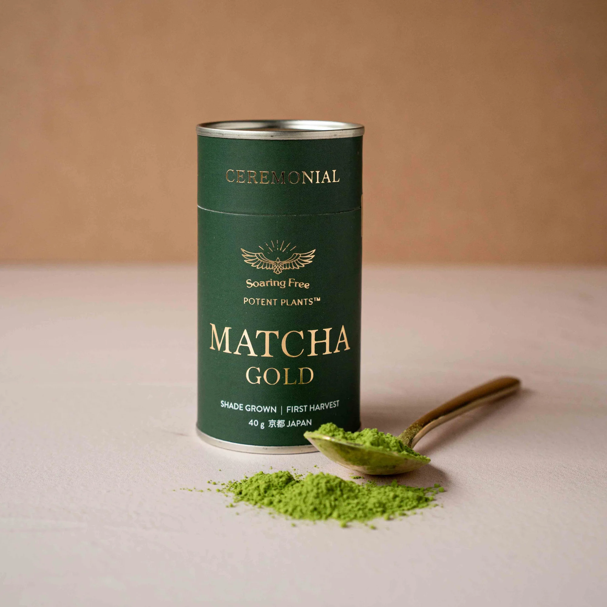 Soaring Free – Potent Plants Matcha Powder Gold 40g - Image 2