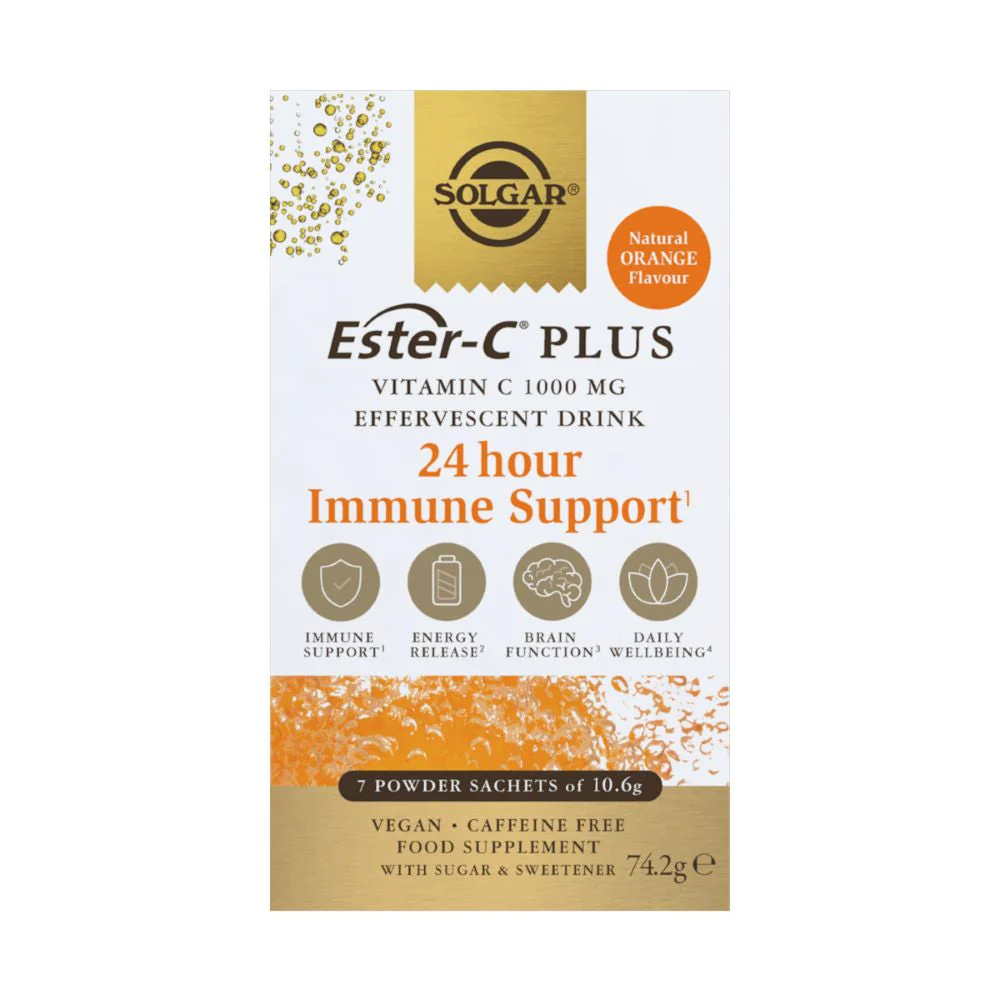 Solgar - Ester-C Plus Effervescent 1000mg Vitamin C 7s