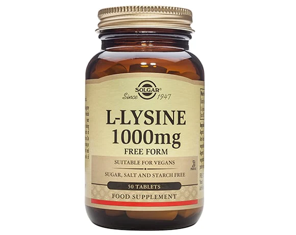 Solgar - L-Lysine 1000mg 50s