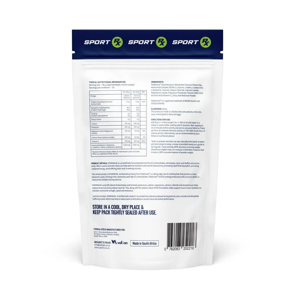 Sport Rx - Stamina Rx Orange Burst 1kg - Image 2